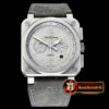 Bell Ross BR03-94 Horolum Chronograph Silver Grey Dia