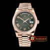 Rolex DayDate 228206 RG/RG Green Roman BP 2836