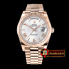 Rolex DayDate 228206 RG/RG White Roman BP 2836