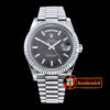 Rolex DayDate 40mm SS/SS Black Tux Fluted A3255 Mod