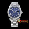 Rolex DayDate 40mm SS/SS Blue Roman Flut BP A2836 Mod325