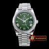 Rolex DayDate 40mm SS/SS Green Roman Flut BP A2836 Mod32