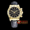 Rolex Daytona 18K YG Wrp YG/LE Blk Stk BP A7750 Mod4130