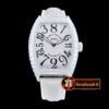 Franck Muller Crazy Hours Jumbo Wht/Blk CER/LE Iron Croco A2813 Men