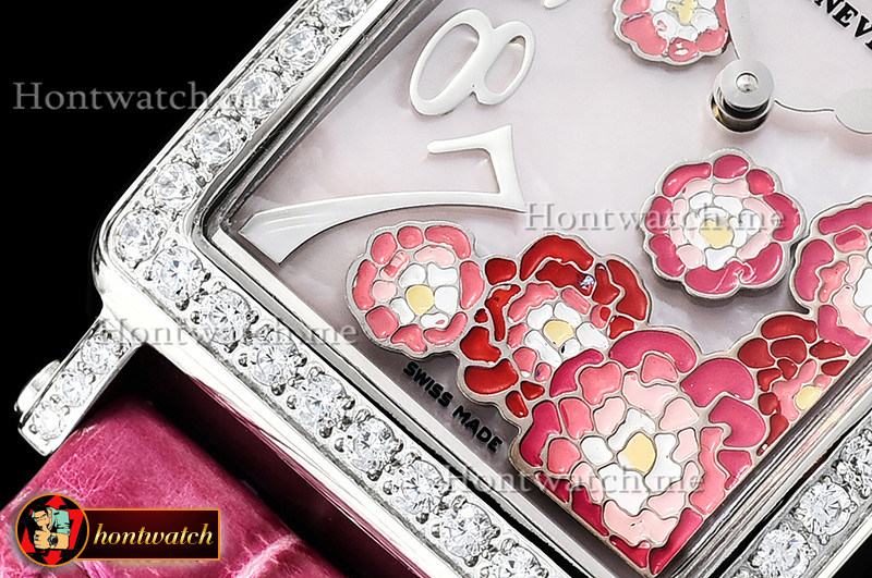 Franck Muller Long Island Peony DIAM SS LE Red Pink MOP Ladies replica