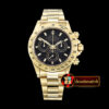 Rolex Daytona 18K YG Wrapped Black Stk BP A7750 Mod 4130