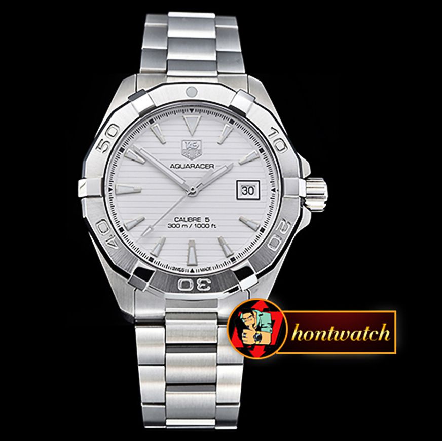 tag heuer aquaracer calibre 5 white dial