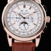 Patek Philippe Complicated Automatic Men Marrone Pelle strap