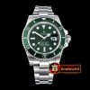 Rolex 116610 LV Green Cer Submariner BP MY9015 Mod 3135