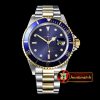Rolex 16613 YG/SS Blue Submariner BP My9015 Mod 3135