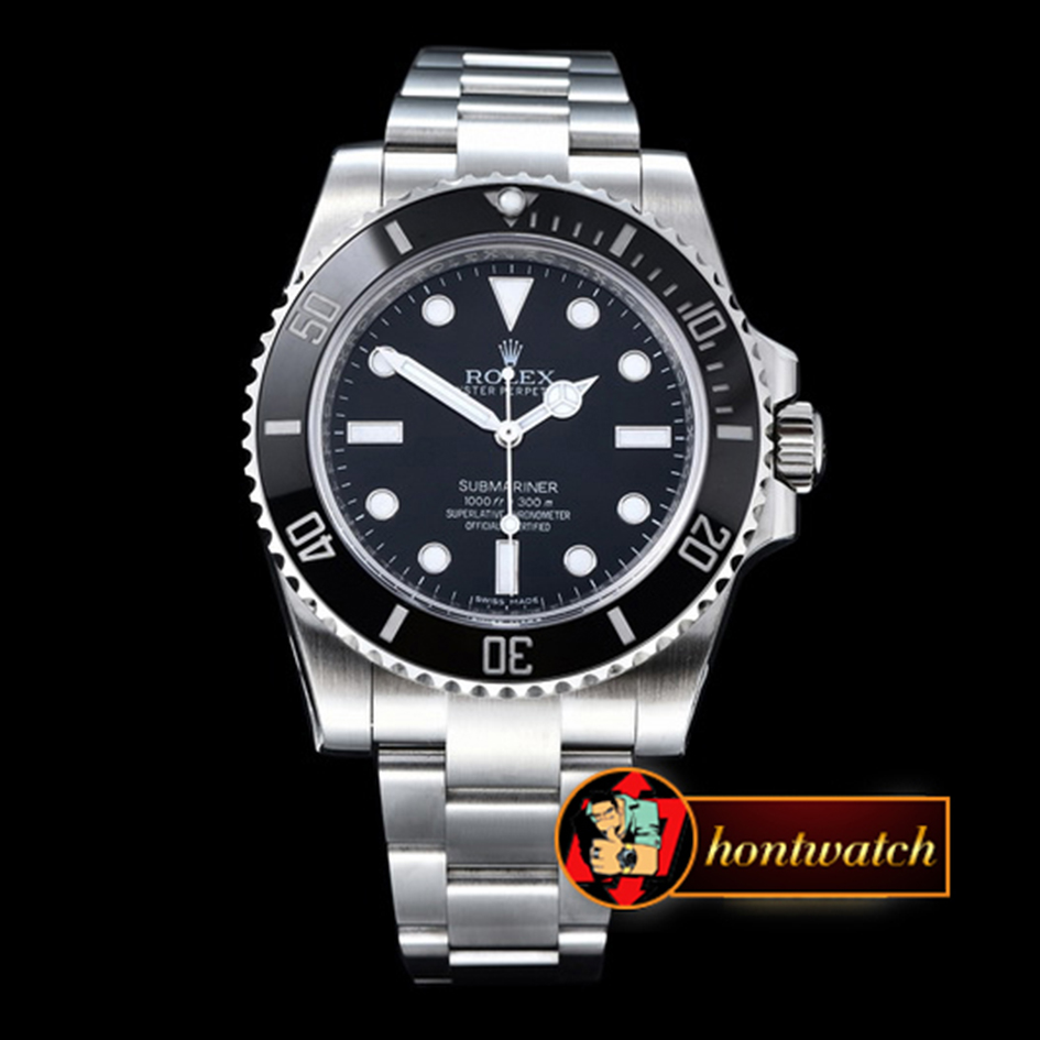 Rolex Submariner No Date 114060 SS Black V7 SA3135 replica