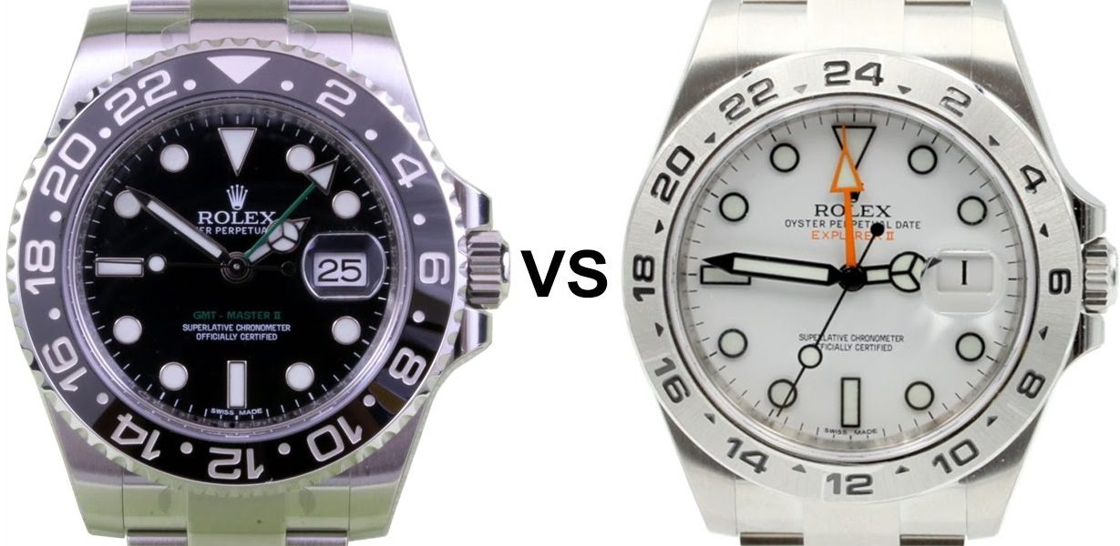 Difference Of Two Replica Rolex Watches, GMT-Master II VS Explorer II