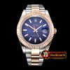 Rolex DJ2 41mm Oyst Flt RG/SS Blue Stk BP A3136 Mod