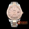 Rolex DJ2 41mm Oyst Flt RG/SS Rose Gold Stk BP A3136 Mod