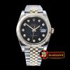 Rolex DateJust 2 Wrap YG/SS Flt Blk Diams Jub A3235