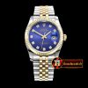 Rolex DateJust Jub Flt YG/SS Dark Blue Diam BP A3135 Mod