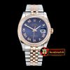 Rolex Datejust DJ 36mm Jub Flt RG/SS Blue Roman BP A3135 Mod