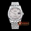 Rolex Datejust DJ 36mm Jub Flt SS/SS Light Grey Diam BP A3135 Mo