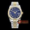 Rolex Datejust DJ 36mm Jub Flt YG/SS Blue Rmn BP A3135 Mod