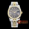 Rolex Datejust DJ 36mm Jub Flt YG/SS Dark Grey Rmn BP A3135 Mod