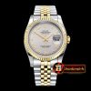Rolex Datejust DJ 36mm Jub Flt YG/SS Light Grey Rmn BP A3135 Mod
