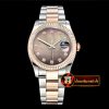 Rolex Datejust DJ 36mm Oyst Flt RG/SS Black MOP Diams BP A3135 M