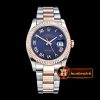 Rolex Datejust DJ 36mm Oyst Flt RG/SS Blue Rmn BP A3135 Mod