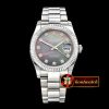 Rolex Datejust DJ 36mm Oyst Flt SS/SS Black MOP Diams BP A3135 M