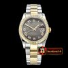 Rolex Datejust DJ 36mm Oyst Flt YG/SS Black MOP Roman BP A3135 M