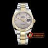 Rolex Datejust DJ 36mm Oyst Flt YG/SS Light Grey Diams BP A3135