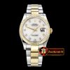 Rolex Datejust DJ 36mm Oyst Flt YG/SS White MOP Diams BP A3135 M