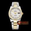 Rolex Datejust DJ 36mm Oyst Flt YG/SS White MOP Roman BP A3135 M