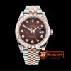 Rolex Datejust DJ2 41mm 18K Wrapped RG/SS Brown Diam A3235