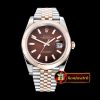 Rolex Datejust DJ2 41mm 18K Wrapped RG/SS Brown A3235 Mod