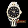 Rolex Datejust DJ2 41mm Jub Flt Wrap YG/SS Black Diams BP Asia 2836