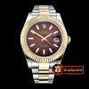 Rolex Datejust DJ2 41mm Oyst YG/SS Brown Stk BP A3136 Mod