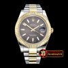 Rolex Datejust DJ2 41mm Oyst YG/SS Rhodium Grey Stk BP A3136 Mod