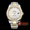 Rolex Datejust DJ2 41mm Oyst YG/SS Silver White Stk BP A3136 Mod