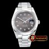 Rolex Datejust DJ2 41mm Oyt Smt SS/SS Grey Diam BP Asia 2813