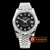 Rolex Datejust II 41mm Jub Flt SS/SS Black Diam A3235