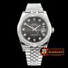 Rolex Datejust II 41mm Jub Flt SS/SS Grey Diam A3235