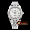 Rolex Datejust II 41mm Jub Flt SS/SS Pearl White/Roman A3235