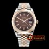 Rolex Datejust II 41mm Jub Smt RG/SS Brown Stick BP 2836
