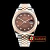 Rolex Datejust II 41mm Jub Smt Wrap RG/SS Brown Diam BP 2836