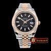 Rolex Datejust II DJ2 41mm Jub Flt RG/SS Black Stk BP A3235 Mod