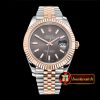 Rolex Datejust II DJ2 41mm Jub Flt RG/SS Dark Grey Stk BP A3235