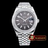 Rolex Datejust II DJ2 41mm Jub Flt SS/SS Dark Grey Stk BP A3235