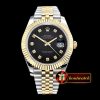 Rolex Datejust II DJ2 41mm Jub Flt YG/SS Black Diams BP 28