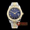 Rolex Datejust II DJ2 41mm Jub Flt YG/SS Blue Roman BP A3235 Mod