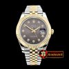 Rolex Datejust II DJ2 41mm Jub Flt YG/SS Dark Grey Diams BP A323